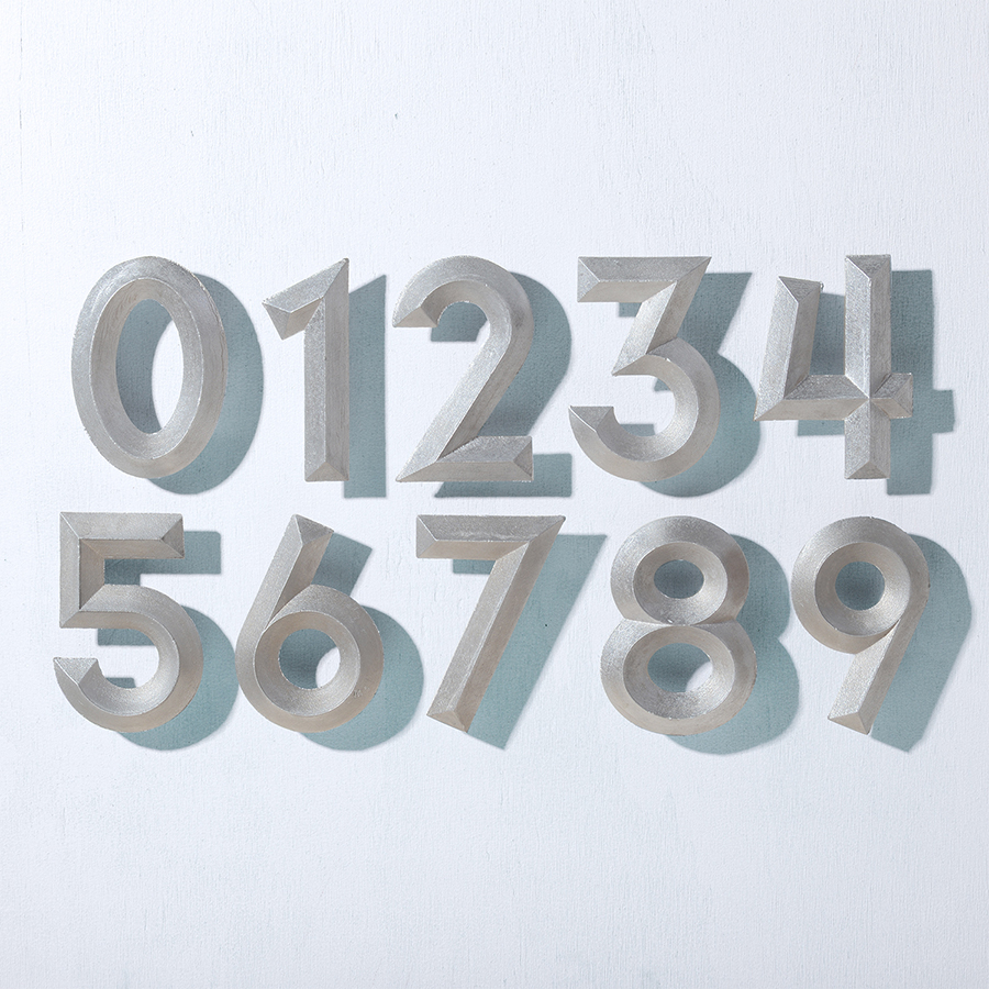 Glyph Shop Address Numbers by Thomas Burns